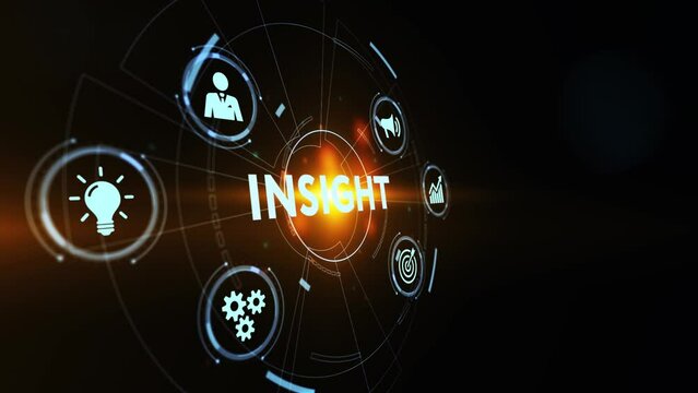INSIGHT inscription, successful business concept. Business, Technology, Internet and network concept.