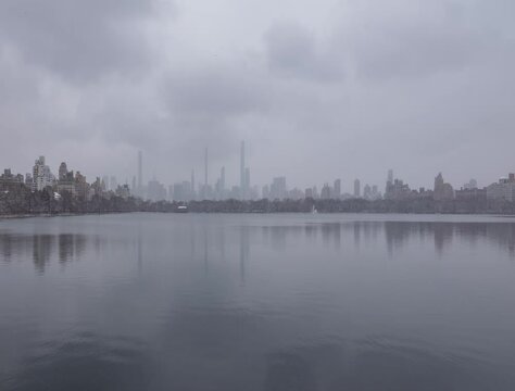Central Park winter time lapse
