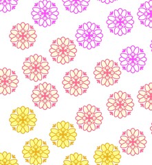 seamless pattern colorful floral flowers  