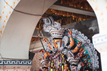 Indian Goddess statue in Contai, India