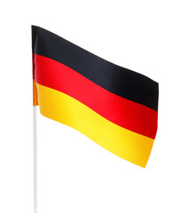Flag of Germany on white background, closeup