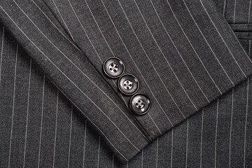 Close up of Pinstripe Suit