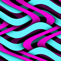 Obraz premium Bright multicolor background. Blue red wavy pattern. 