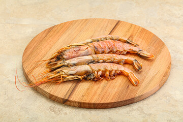 Tasty big Langoustine over the board