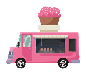 sweet cupcake food truck