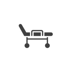Hospital Stretcher vector icon