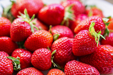 Fresh ripe strawberry. Berries background, close up