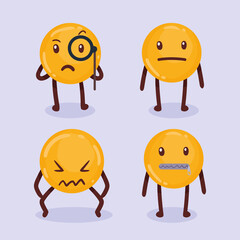 various emojis characters icons