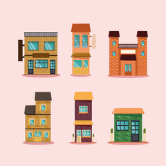 six city buildings places