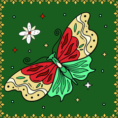 Vintage, retro, antique, hand drawn illustration in vintage style, vector. Great for print, poster, website, banner, fabric