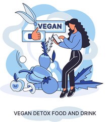 Fitness lifestyle nutrition metaphor. Healthy detox vegan food and drink diet for slimming. Fresh organic vegetable vitamin natural eating, vegetarian healthy antioxidant dieting, wellness nourishment