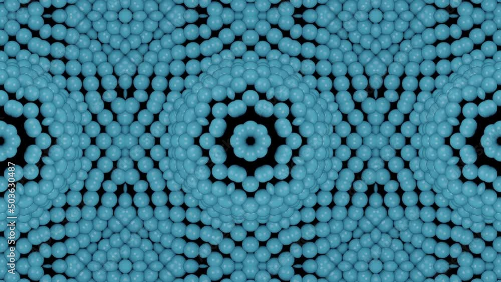 Aufkleber abstract animated mosaic with 3d rendered objects. simple seamless loop motion graphic background wi