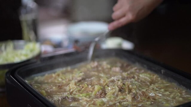 自宅で作るもんじゃ焼き