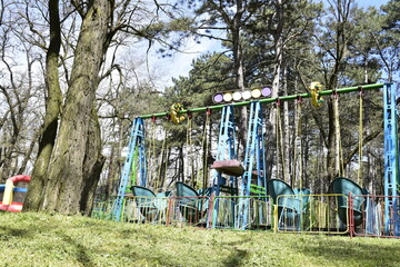 old abandoned attraction