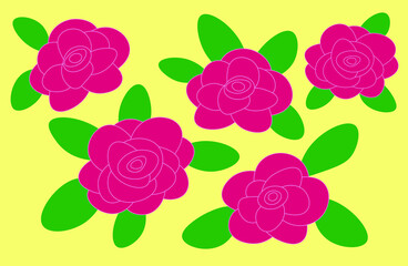 seamless pattern with roses