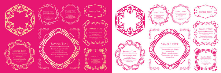 Luxury frame design card design antique luxury vintage