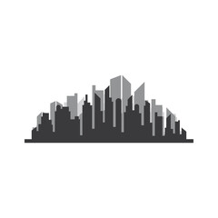 Fototapeta na wymiar city skyline silhouette design vector