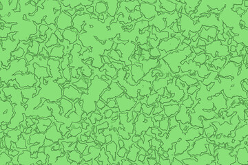 Abstract texture of rough surface. Green pattern on plane. lunar surface. Horizontal image. 3D image. 3D rendering.