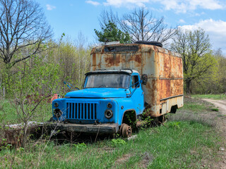 Old abandoned truck