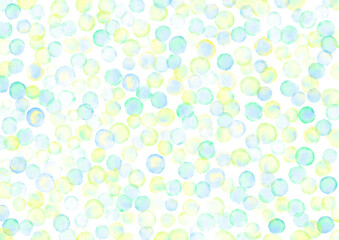 レトロ　水玉　水彩　背景