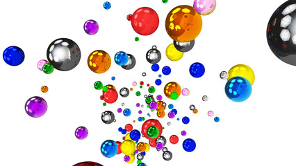 balloons isolated on white background