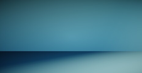 Blank colorful wall background and hard falling shadow. 3D rendering.