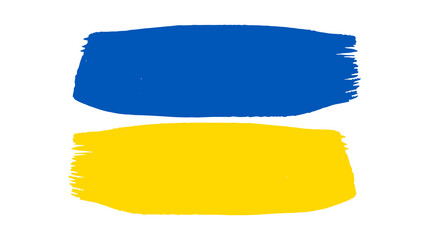 Obraz premium Ukrainian national flag in grunge style