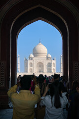 Travel Taj Mahal, a major tourist attraction, is one of the 7 wonders of the world and world...