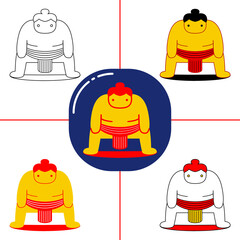 Sumo in flat design style