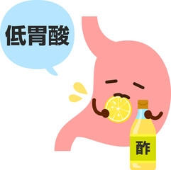 低胃酸の胃のキャラクター