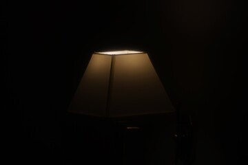 lamp in the dark