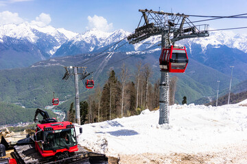 Ski Resort Krasnaya Polyana in Sochi