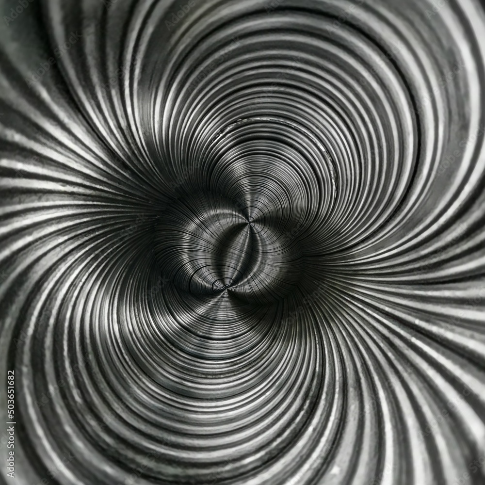 Aufkleber cyclone style design in shades of grey patterns from stack of metallic plates