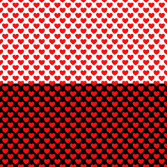 Seamless pattern design red heart pattern. (2 colors collection)
For decorating wallpaper wrapping paper books toys fabrics.