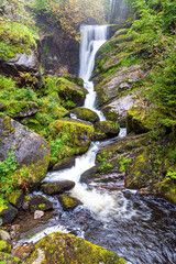 Magnificent waterfall Triberg