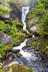 Fototapeta na wymiar Magnificent waterfall Triberg