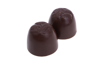 chocolates with liquor isolated