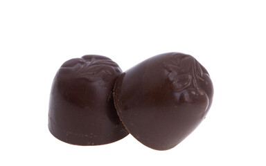 chocolates with liquor isolated