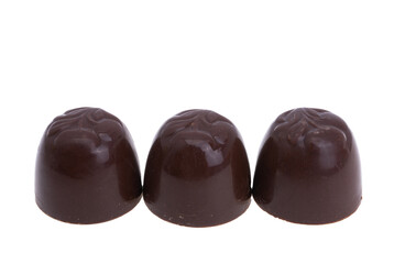 chocolates with liquor isolated