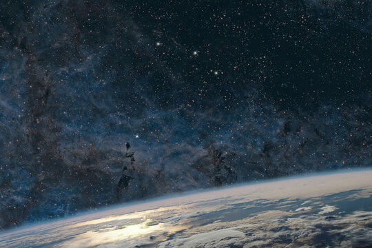 Microscopium constellation, Cluster of stars, Microscope constellation .