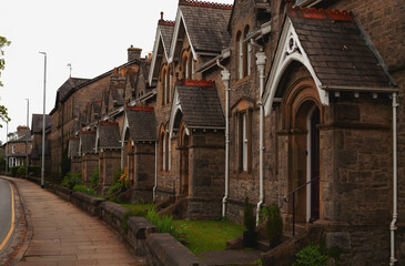 Fototapeta na wymiar old houses in england