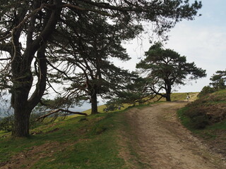 Monte Saibi, ruta de senderismo en el parque natural de Urkiola. España.