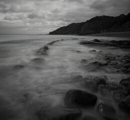Warrenbay beach in Watchet Somerset UK
