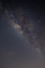 Milky Way with old house at Phatthalung Thailand 