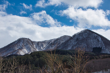 青空とアルプス
