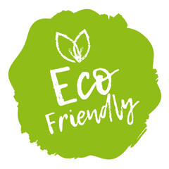 eco friendly stamp modern design.