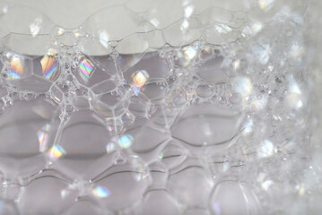 Mousse et bulles de savons