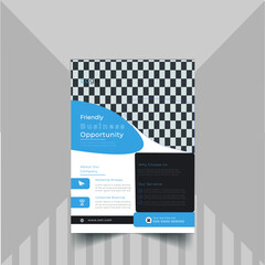 business flyer and professional flyer design vector layout template