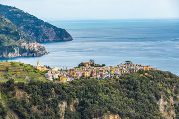 Naklejka premium Corniglia, Cinque Terre, Liguria, Italy