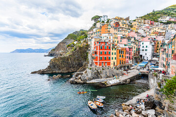 Fototapeta na wymiar Riomaggiore , Cinque Terre, Liguria, Italy
